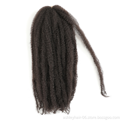 18 Inch 60G 100% Real Kanekalon Fiber Synthetic Twist Hair Extensions Marley Braiding